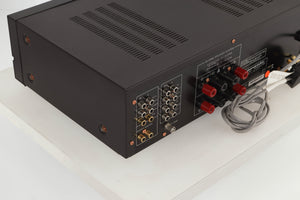 Rear left corner view of a used Marantz PM-40SE Integrated Amplifier