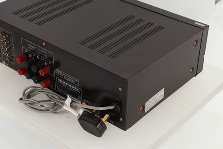 Rear right corner view of a used Marantz PM-40SE Integrated Amplifier