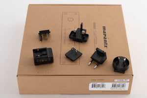 Box for a used Marantz VS3003 3 Port HDMI Switch in a Black finish showing PSU, Schuko Plug and Mains Plug