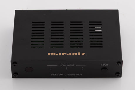 Top of a used Marantz VS3003 3 Port HDMI Switch in a Black finish