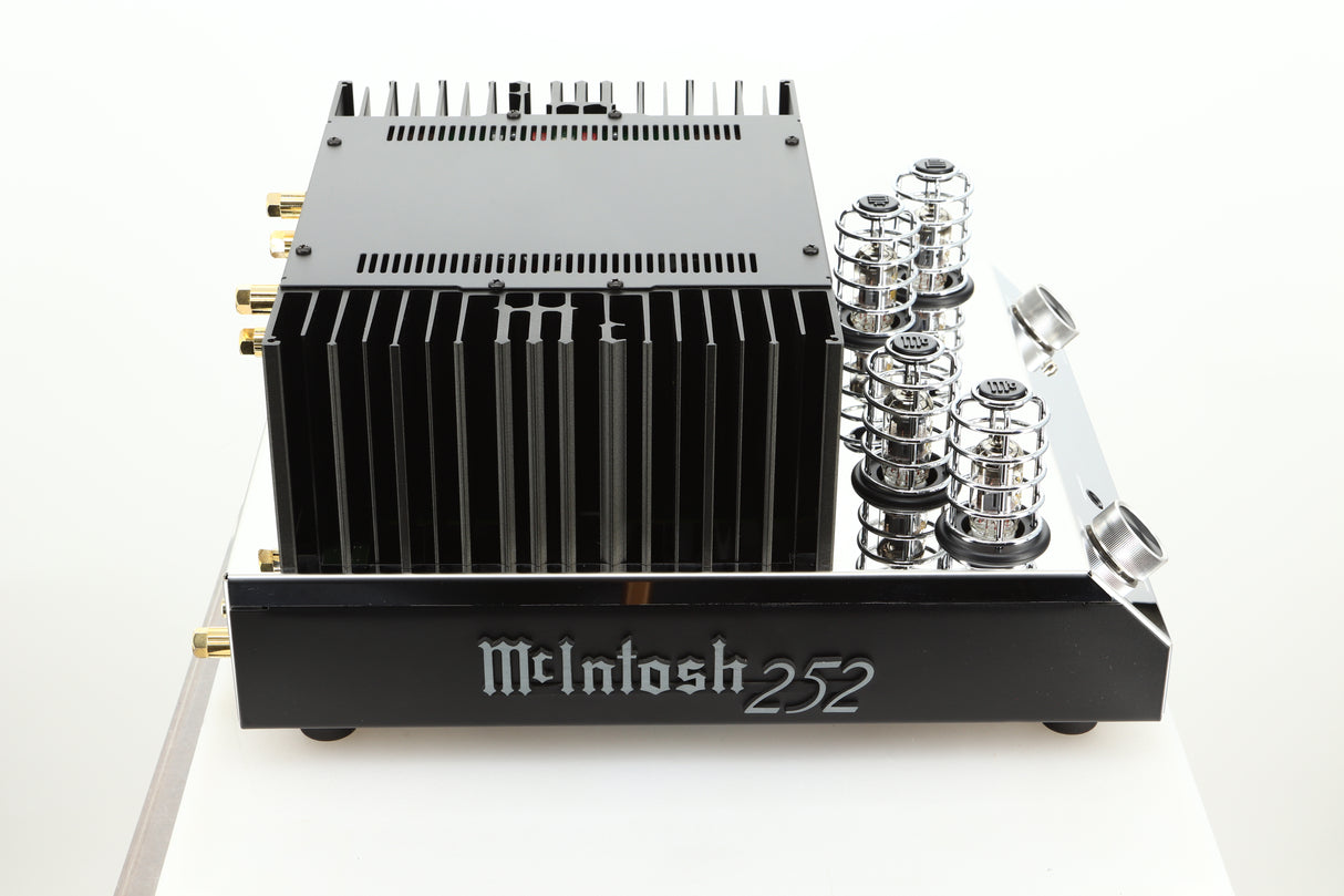 Side view of a used McIntosh MA252 Integrated Amplifier 