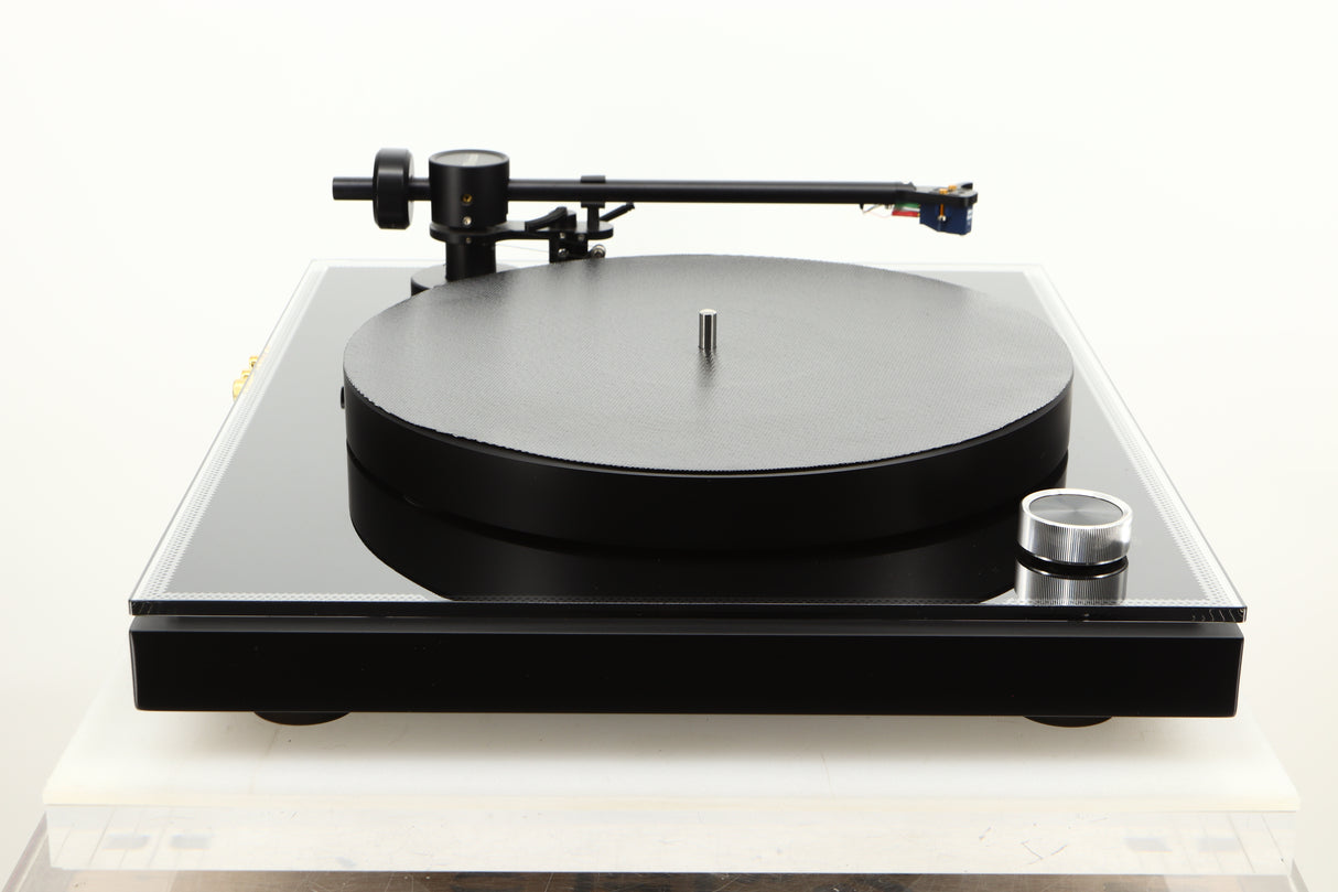Side view of a used McIntosh MT2 Turntable
