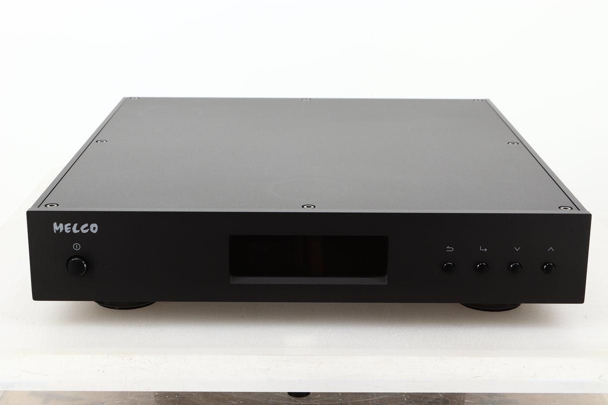Front view of a used Melco HA-N1Z/2EX-H60 Music Server in Black finish