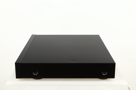 Right side view of a used Melco N1A Music Server in a black finish