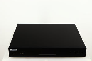 Top of a used Melco N1A Music Server in a black finish
