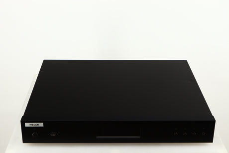 Top of a used Melco N1A Music Server in a black finish