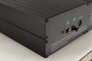 Rear right corner of a used Meridian 200 CD Transport in a black finish