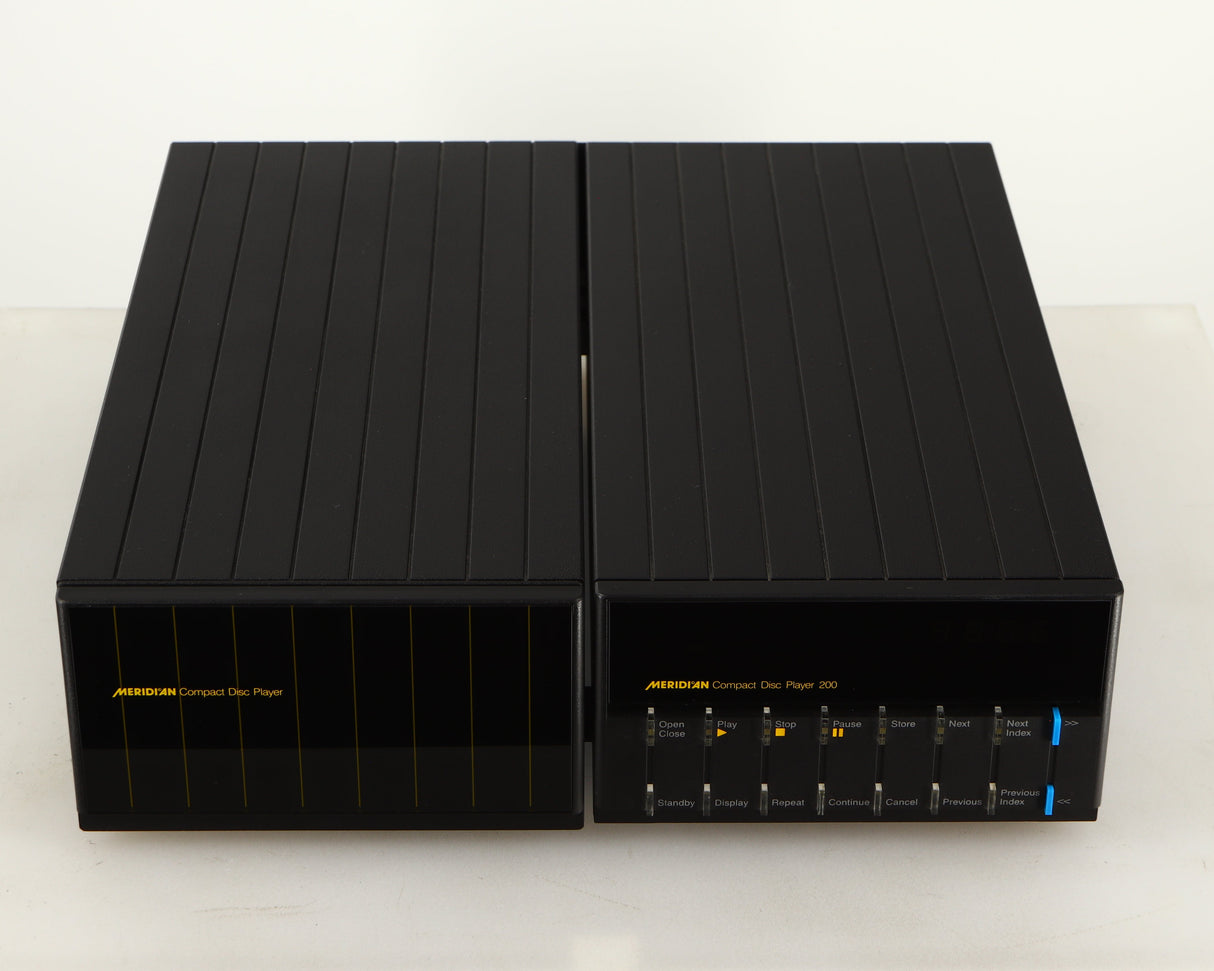 Top of a used Meridian 200 CD Transport in a black finish