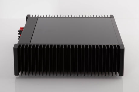 Side view of a used Meridian 505 Single Monoblock Power Amplifier