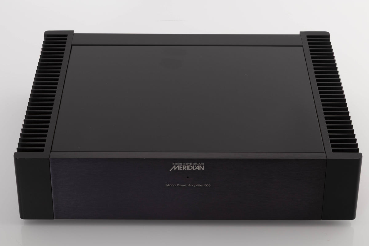 Top view of a used Meridian 505 Single Monoblock Power Amplifier