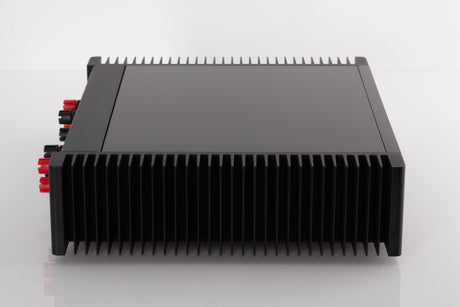 Side view of a used Meridian 556 Stereo Power Amplifier