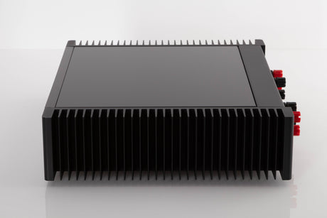 Side view of a used Meridian 556 Stereo Power Amplifier