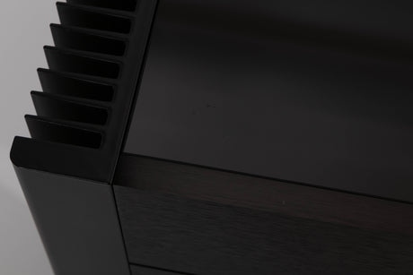 Close up view of a used Meridian 557 Stereo Power Amplifier