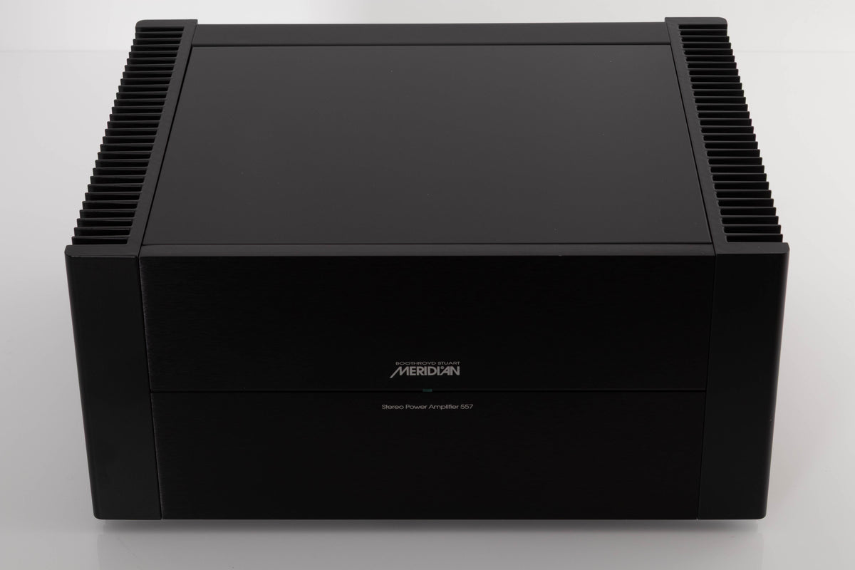 Top view of a used Meridian 557 Stereo Power Amplifier