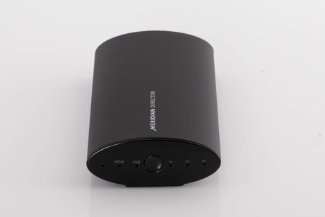 Front view of a used Meridian Director Digital Analogue Converter in a Black finish