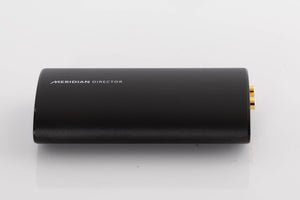 Right side view of a used Meridian Director Digital Analogue Converter in a Black finish