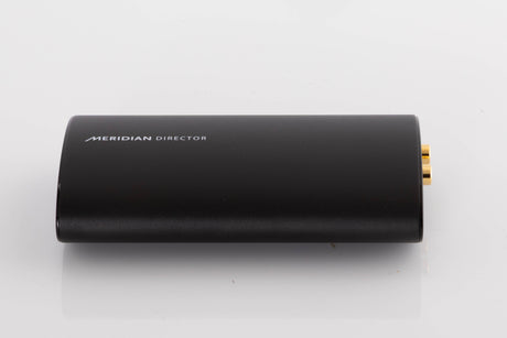 Right side view of a used Meridian Director Digital Analogue Converter in a Black finish