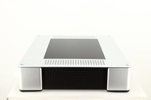 Right side view of a used Meridian G61R Controller in a silver finish