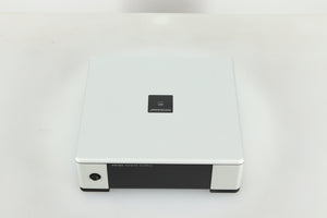Top view of a used Meridian Prime Power Supply in silver finish