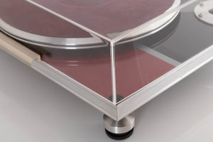 Front right corner of a used Michell Focus One Turntable (No Arm) (Spares / Repair)