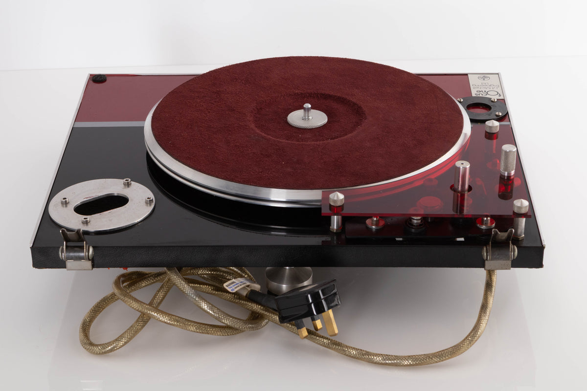 Rear view of a used Michell Focus One Turntable (No Arm) (Spares / Repair)