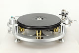 Front view of a used Michell Gyro SE Turntable in Silver finish with RB2000 Tonearm