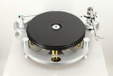 Top view of a used Michell Gyro SE Turntable in Silver finish with RB2000 Tonearm