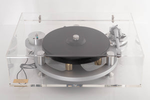 Top of a used Michell Gyrodec Turntable / SME IV Tonearm / Transfiguration Phoenix Cartridge