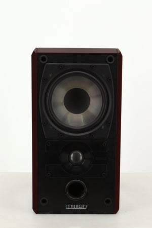 Front view of a used Mission 751 Standmount Speaker in Rosewood finish