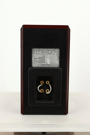 Rear view of a used Mission 751 Standmount Speaker in Rosewood finish