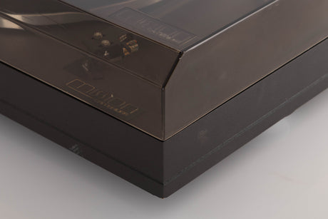 Front right corner view of a used Mission 775LC Turntable