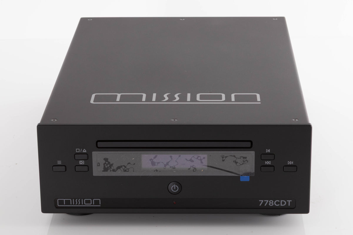 Front view of a used Mission 778CDT CD Transport in a Black finish