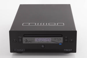 Front view of a used Mission 778CDT CD Transport in a Black finish