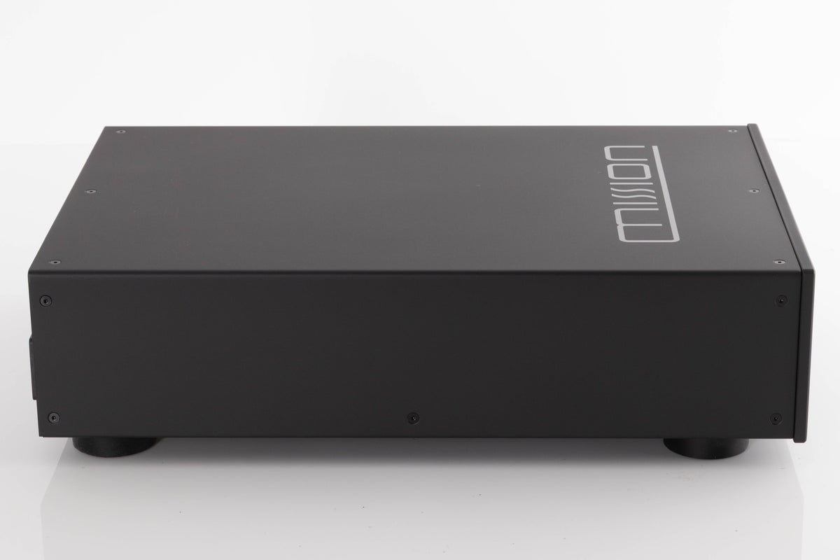 Left side view of a used Mission 778CDT CD Transport in a Black finish