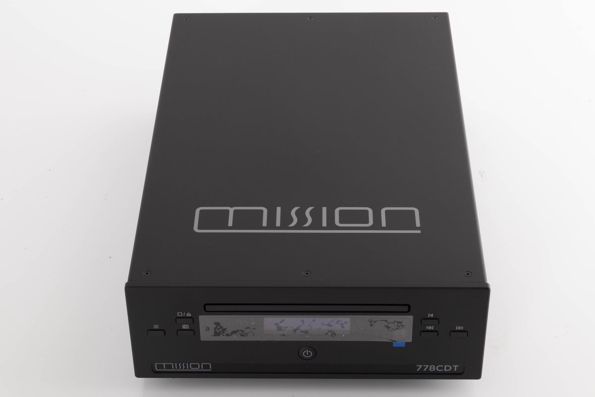 Top of a used Mission 778CDT CD Transport in a Black finish