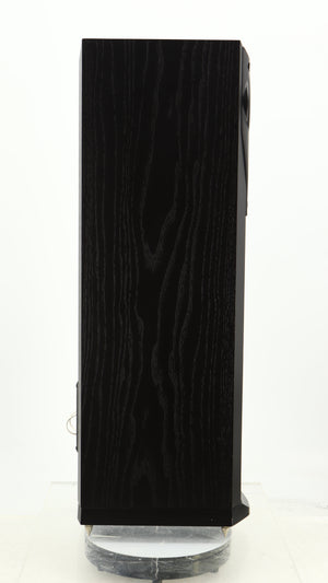 Left side view of a used Mission 782 Floorstanding Speaker in a black finish