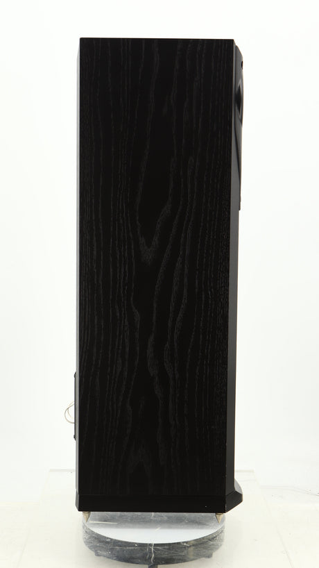 Left side view of a used Mission 782 Floorstanding Speaker in a black finish