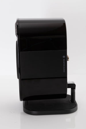 Side view of a used Monitor Audio APEX 10 Standmount Speaker in Black