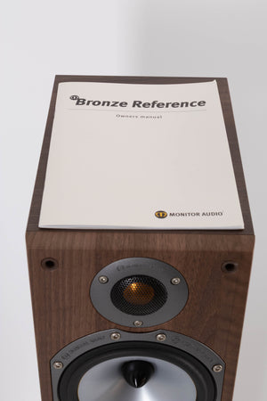 Monitor Audio Bronze BR5 Floorstanding Speaker in Walnut with manual
