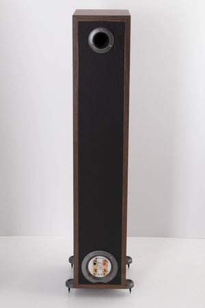 Rear view of a used Monitor Audio Bronze BR5 Floorstanding Speaker in Walnut