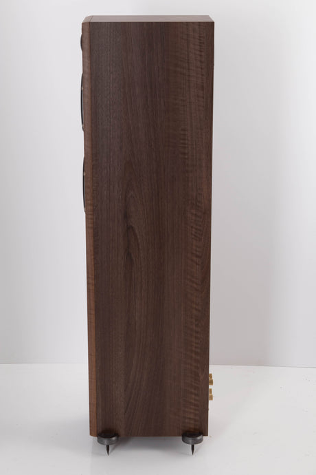 Side view of a used Monitor Audio Bronze BR5 Floorstanding Speaker in Walnut