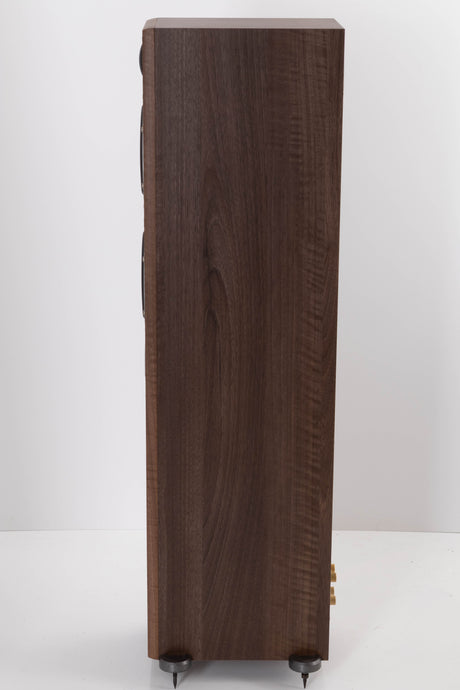 Side view of a used Monitor Audio Bronze BR5 Floorstanding Speaker in Walnut
