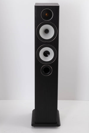 Front view of a used Monitor Audio Bronze BX5 Floorstanding Speaker in Black Ash