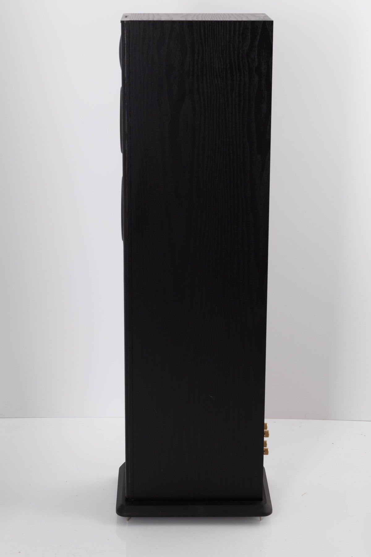 Side view of a used Monitor Audio Bronze BX5 Floorstanding Speaker in Black Ash