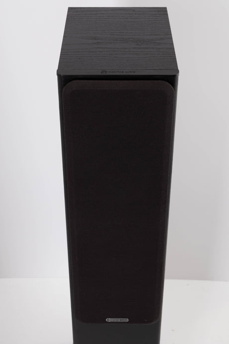 Top view of a used Monitor Audio Bronze BX5 Floorstanding Speaker in Black Ash