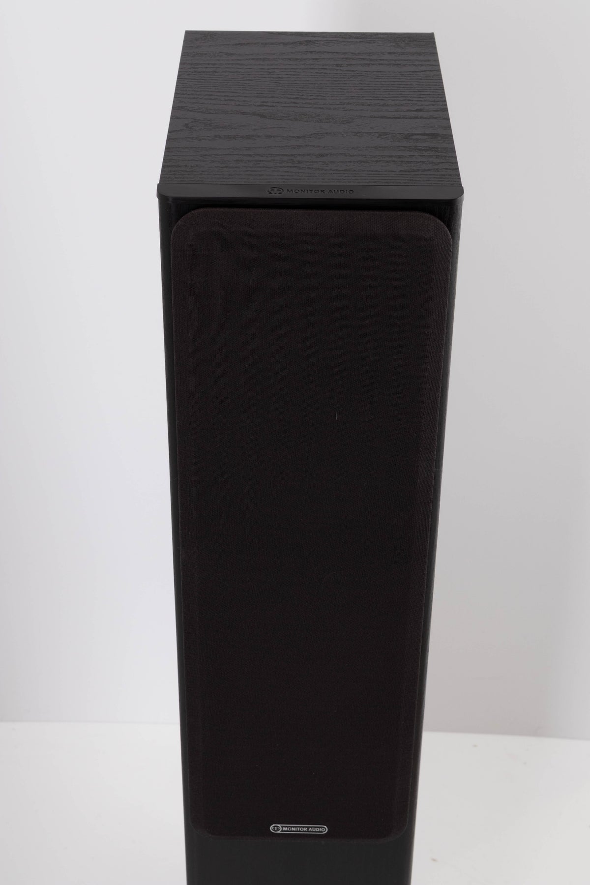 Top view of a used Monitor Audio Bronze BX5 Floorstanding Speaker in Black Ash