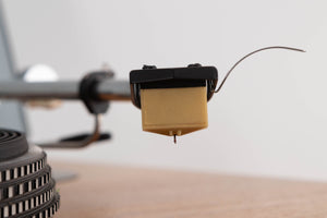 Close up view of a used Monitor Audio ET 500 Direct Drive Turntable with SME 3009 S2 Tonearm