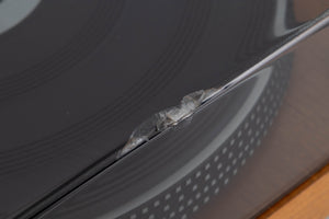 Close up view of a used Monitor Audio ET 500 Direct Drive Turntable with SME 3009 S2 Tonearm