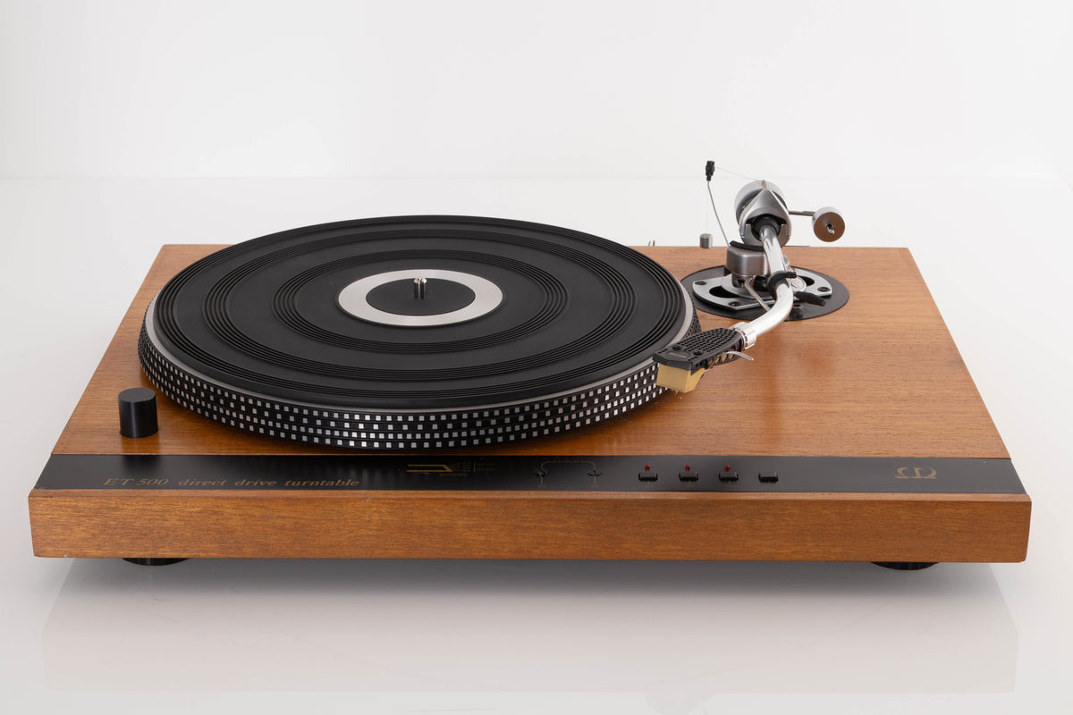 Front view of a used Monitor Audio ET 500 Direct Drive Turntable with SME 3009 S2 Tonearm