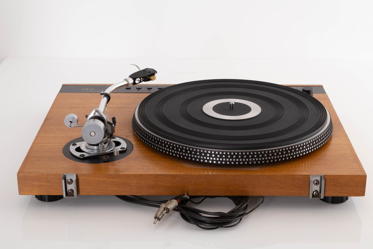 Rear view of a used Monitor Audio ET 500 Direct Drive Turntable with SME 3009 S2 Tonearm